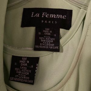 Mint green, Three piece skirt suit